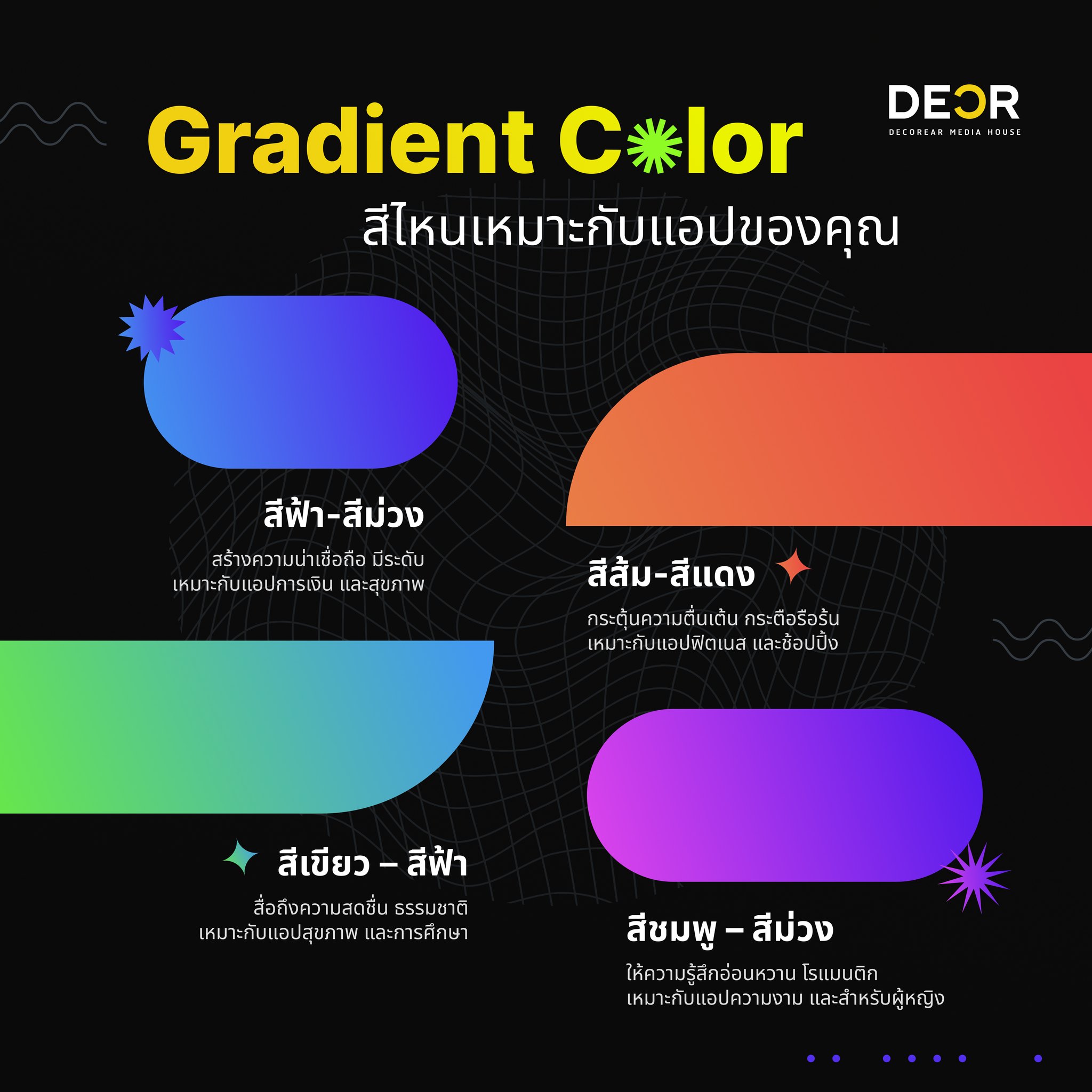Gradient Color เลือกอย่างไร ให้เหมาะกับกับแอปของคุณ?