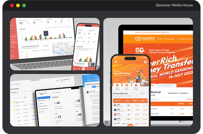 Web Application คือระบบซอฟต์แวร์ที่ทำงานผ่านเบราว์เซอร์โดยไม่ต้องติดตั้งโปรแกรม ช่วยให้จัดการข้อมูลธุรกิจได้ทุกที่ทุกเวลา