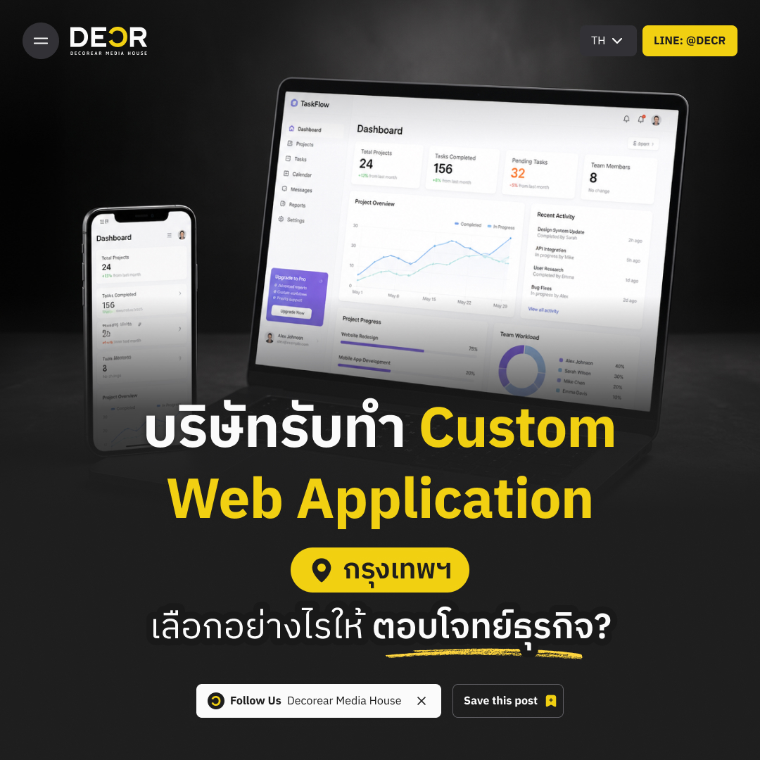 บริษัทรับทำ Custom Web Application กรุงเทพฯ เลือกอย่างไรให้ตอบโจทย์ธุรกิจ?